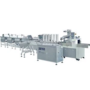 Cake Machine Cake Swiss Rolls מערכת מכונת אריזה אוטומטית עם מגש פלסטיק